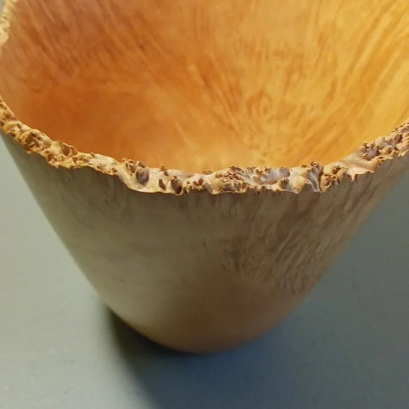 Box Elder Wood Bowl Hand Carved One-of-a-kind #eshopchicago Wooden Turned Art - Picture 4 of 7
